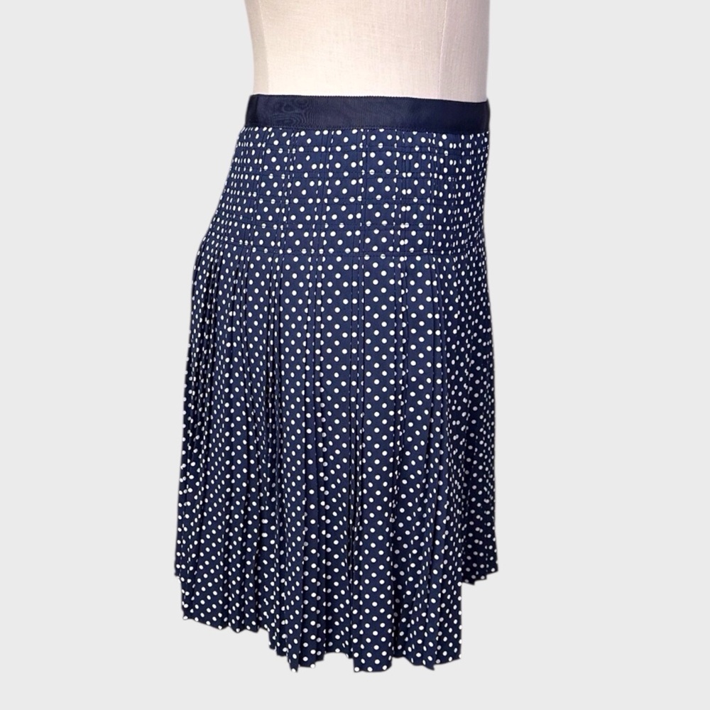 J Crew Polka Dot Pleated Skirt - Picture 2 of 5